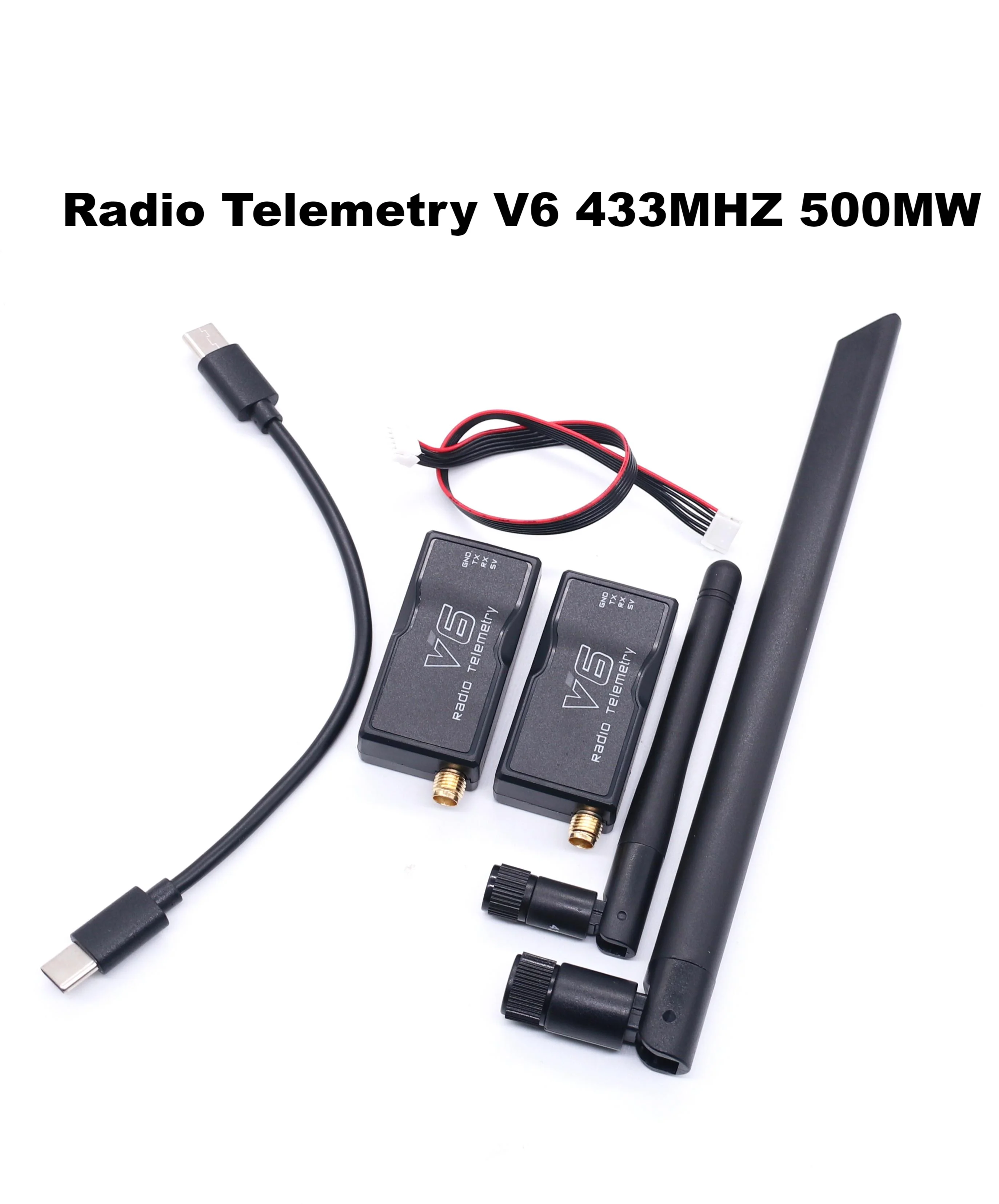 3DR Radio  Telemetry V6 433MHZ 915MHZ 100MW/500MW/1000MW Air and Ground Data Transmit Module with OTG cables for 6C PRO
