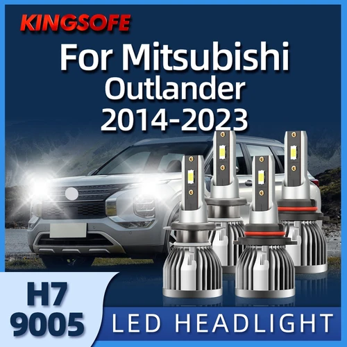 Roadsun-bombilla Led H7 de 12V, 6000K, para Mitsubishi Outlander 9005, 2014, 2015, 2016, 2017, 2018, 2019, 2020, 2021, 2022, 2023