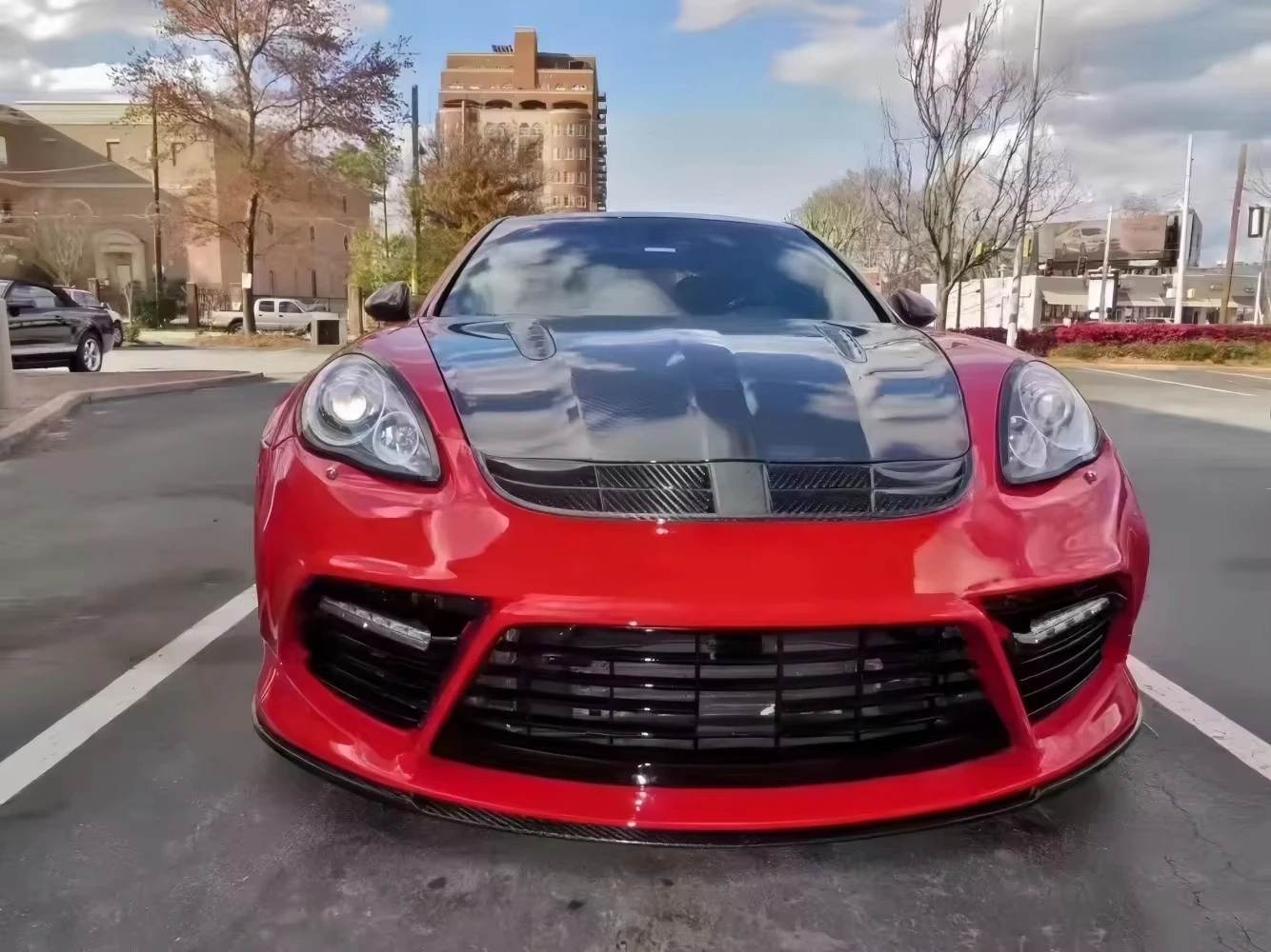 For Msy Style Half Carbon Fiber Wide Bodykit for  Panamera 970 970.1 970.2 Body Kit