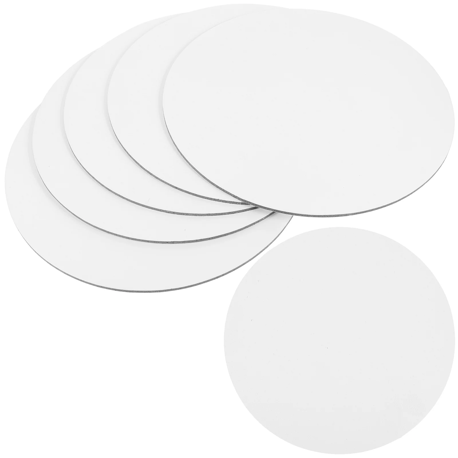 Imagem -06 - Prancheta de Desenho de Lona 20cm Placas de Painel de Lona Redonda para Pintura a Óleo Mídia Molhada Faça Você Mesmo Artesanato Suprimentos Branco Peças