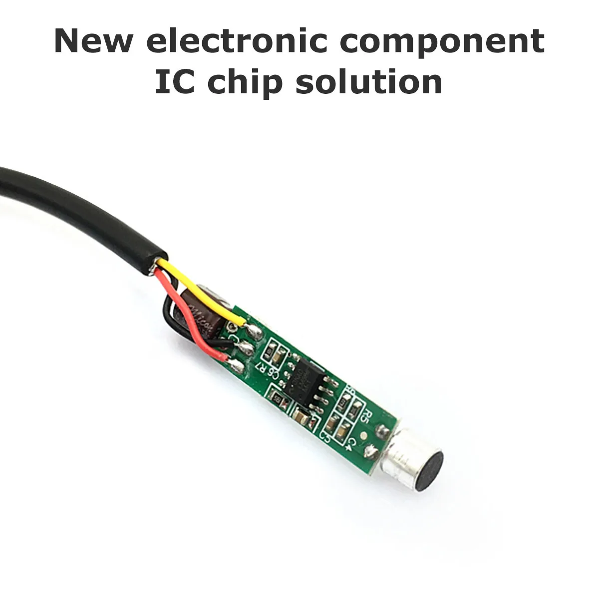 

2Sets Professional Pick-Up Microphone Audio Monitoring Sound Pick-Up Compact Durable Material White Red Connector