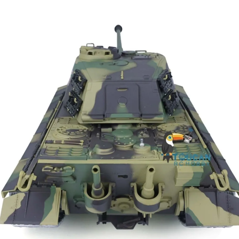 Henglong RC Tank 3888A 2.4G 1/16 7.0 German King Tiger Metal Track Barrel Recoil BB Airsoft Military Toucan Boy Toys TH17524