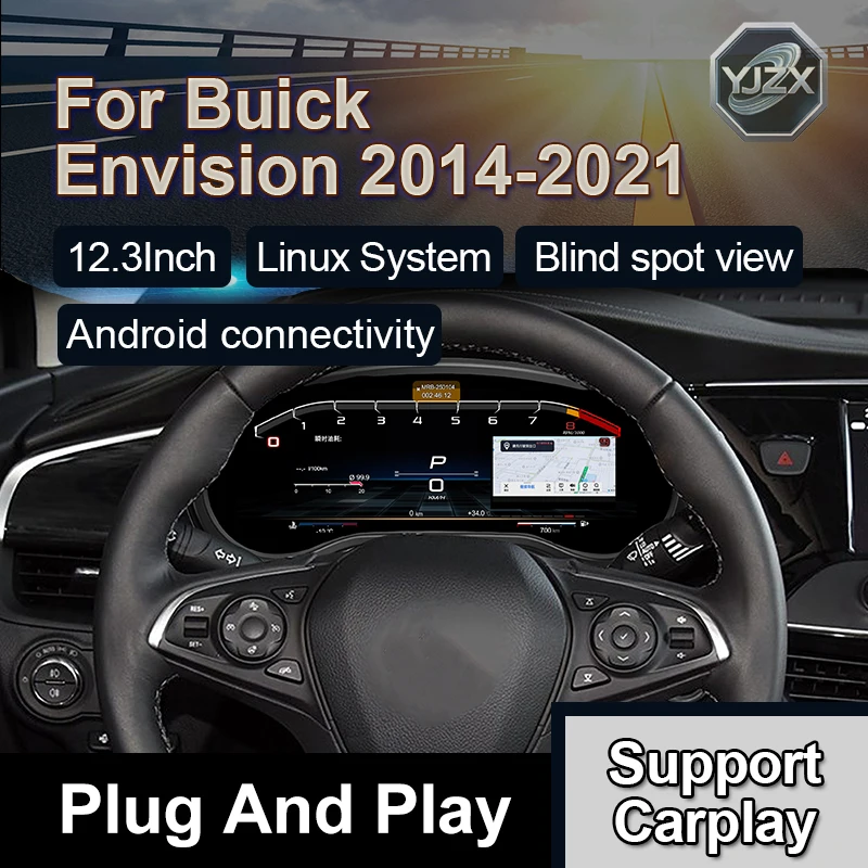 

Автомобильные аксессуары для Buick Envision 12,3-дюймовый ЖК-цифровой кластер с умным спидометром Carplay