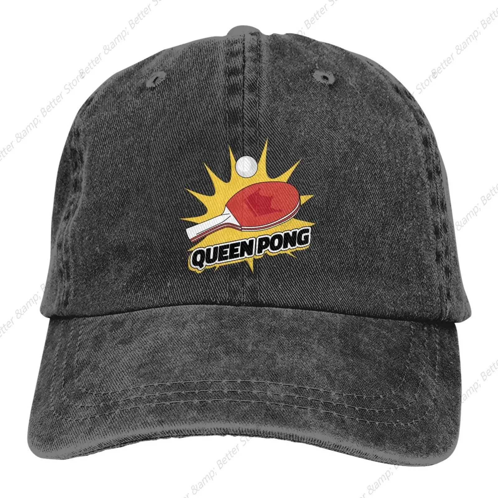 Ping Pong Queen Baseball Cap Golf Dad Hat Adjustable Original Classic Low Profile Cotton Hats Men Women