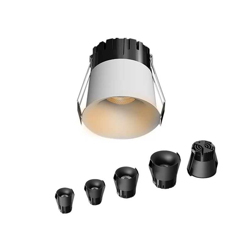 

MINI Curved LED COB Downlight 5W 7W 10W 12W 15W 18W Recessed Small Spot light Dimmable 110V 120V 220V 230V For Indoor Lighting