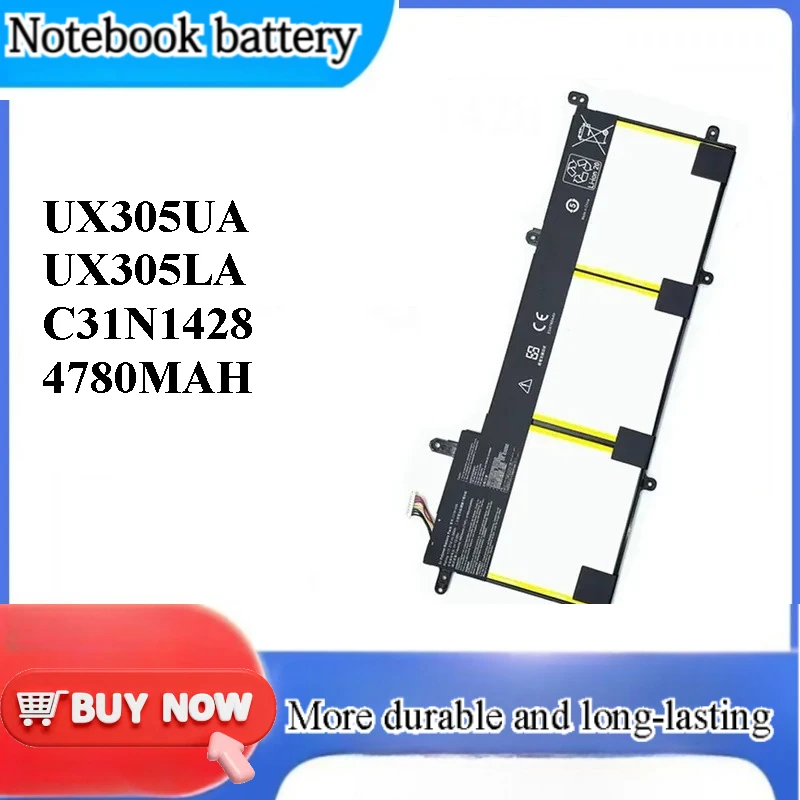 for ASUS Zenbook UX305UA UX305LA C31N1428 Laptop Battery Replacement High Capacity Internal Notebook Power Supply