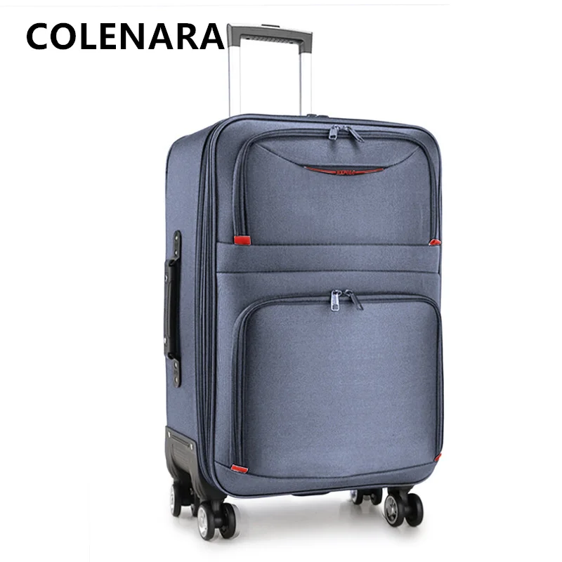 COLENARA Oxford cloth suitcase large capacity trolley case men's business boarding box 20