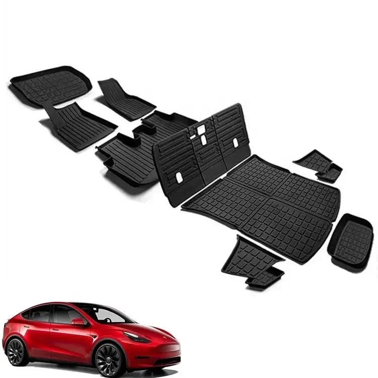 TPE car foot pad environmentally friendly and waterproof trunk pad Suitable floor mat for car for Tesla