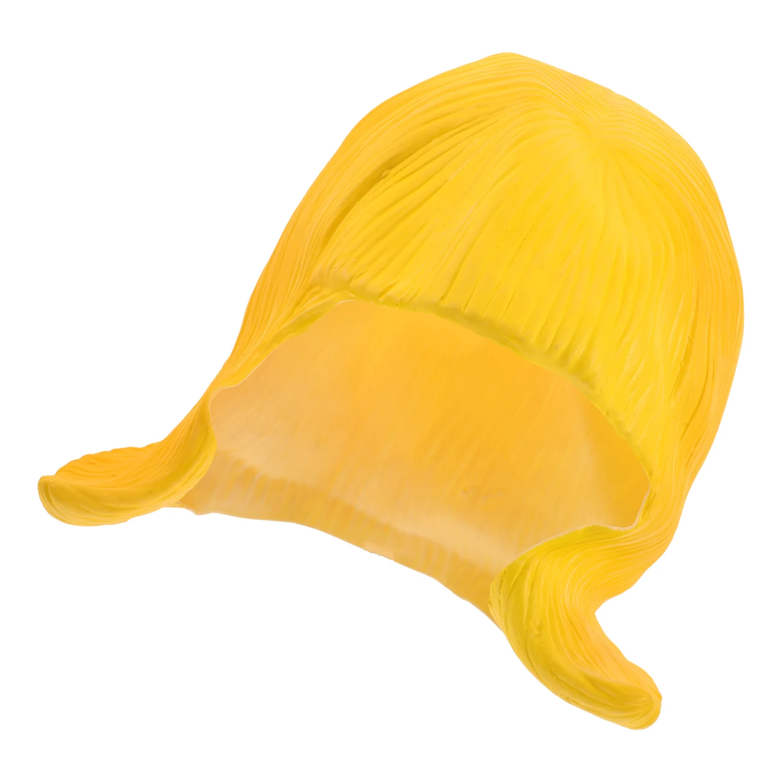 Kurz für Frauen, Cosplay-Charakter, leichte volle Perücken, lebendiges gelbes Haarteil, stilvolle, trendige Halloween-Party