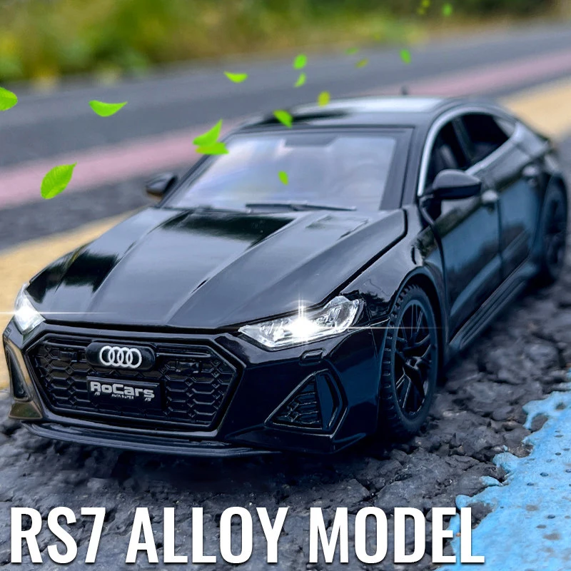 1:32 Audi RS7 Sportback Alloy Car Diecasts & Toy Vehicles Car Model Sound and light Pull back Car Toys For Kids Gifts