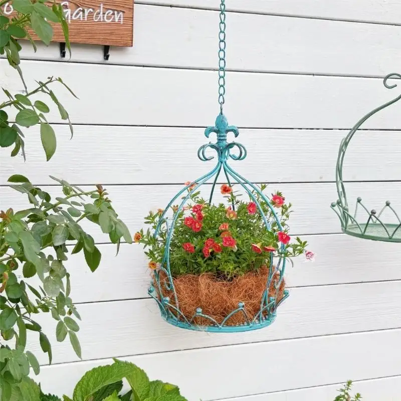 qx2e-iron-hanging-basket-for-plant-outdoor-indoor-balcony-flowerpot-with-chain