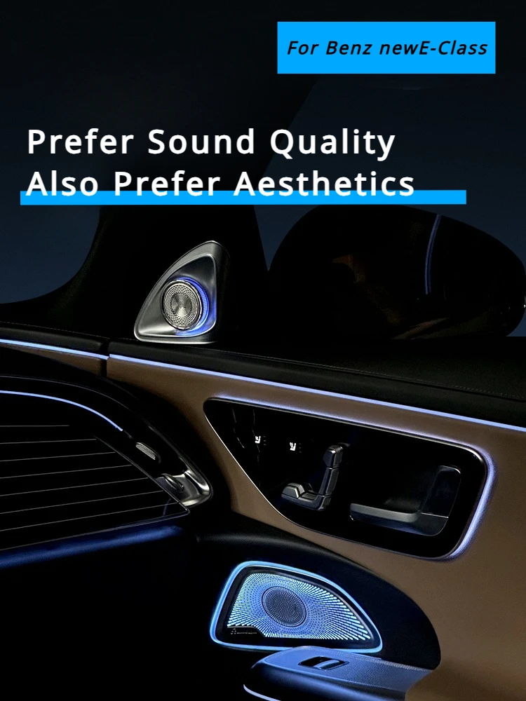 For 24 Benz New E-Class 4D rotating high-end E260L Berlin Sound E300 speaker with illuminated cover plate