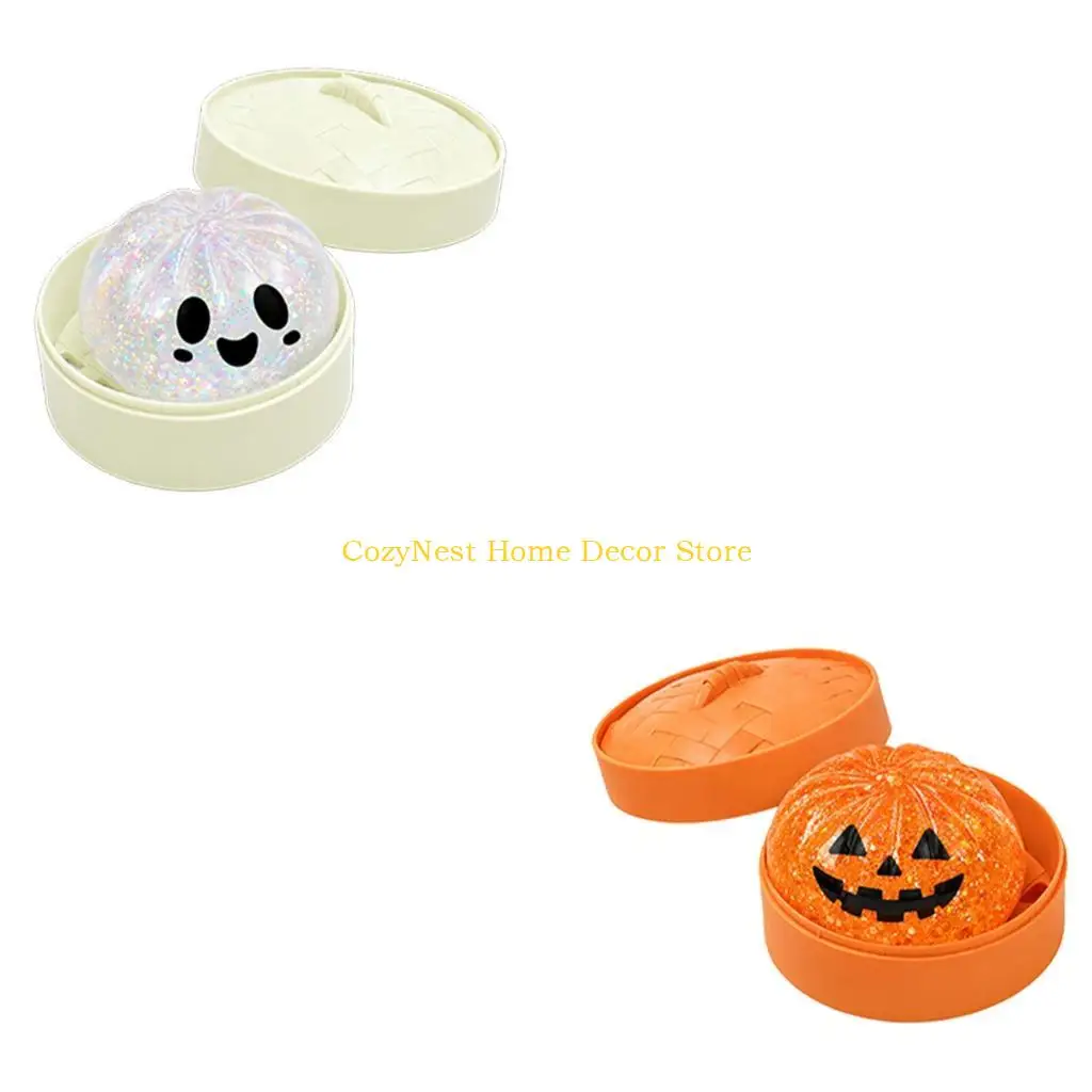 92MF Seasonal Class Pause Toy, Soft Hand Press Motion with Slow Return Feel and Round Case for Desk Use and Home Routines