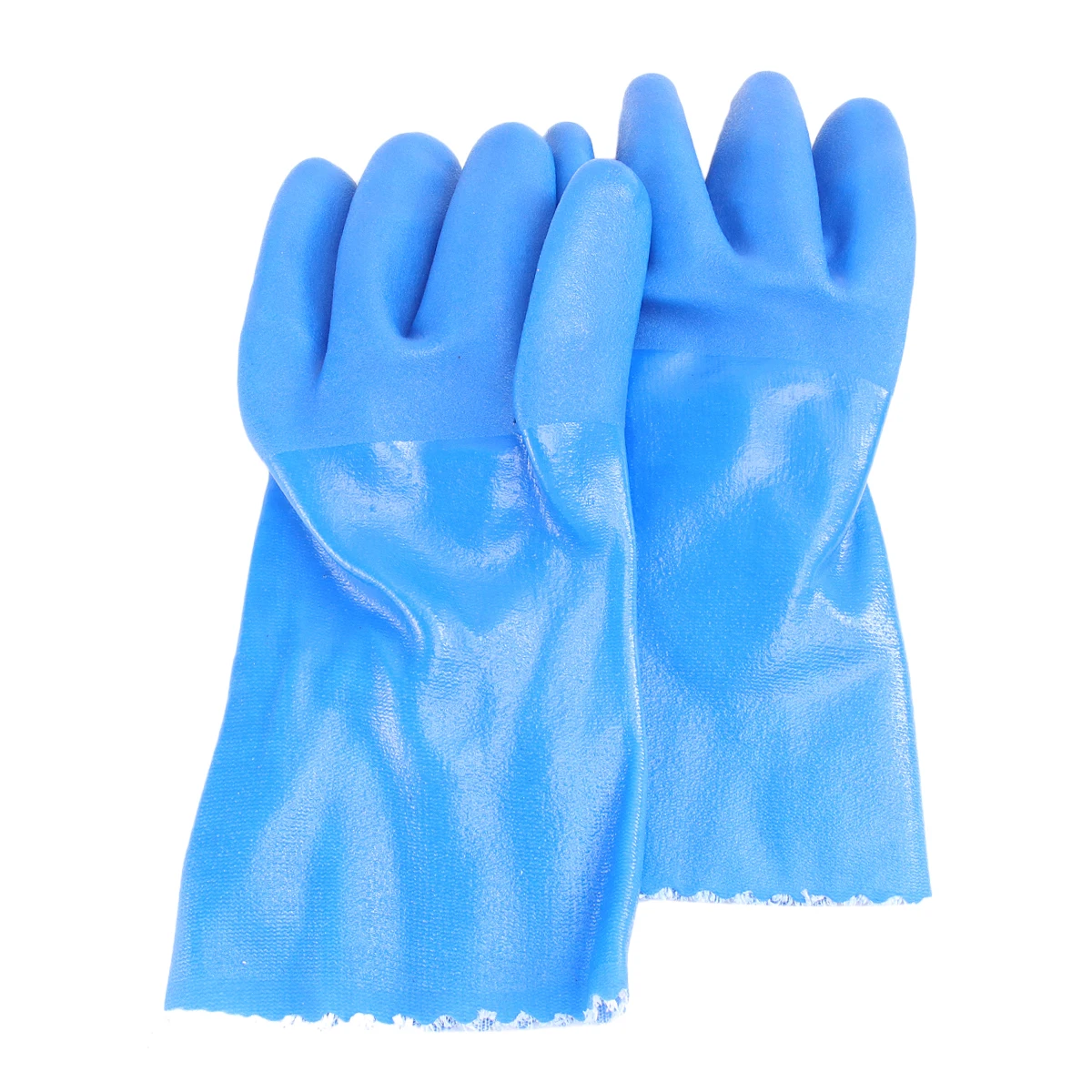 

2 Pair Non slip Labour Gloves Skidproof Rubber Waterproof Alkali Resistant Easy Clean Long Cuff Adult Size Portable Storage Oil