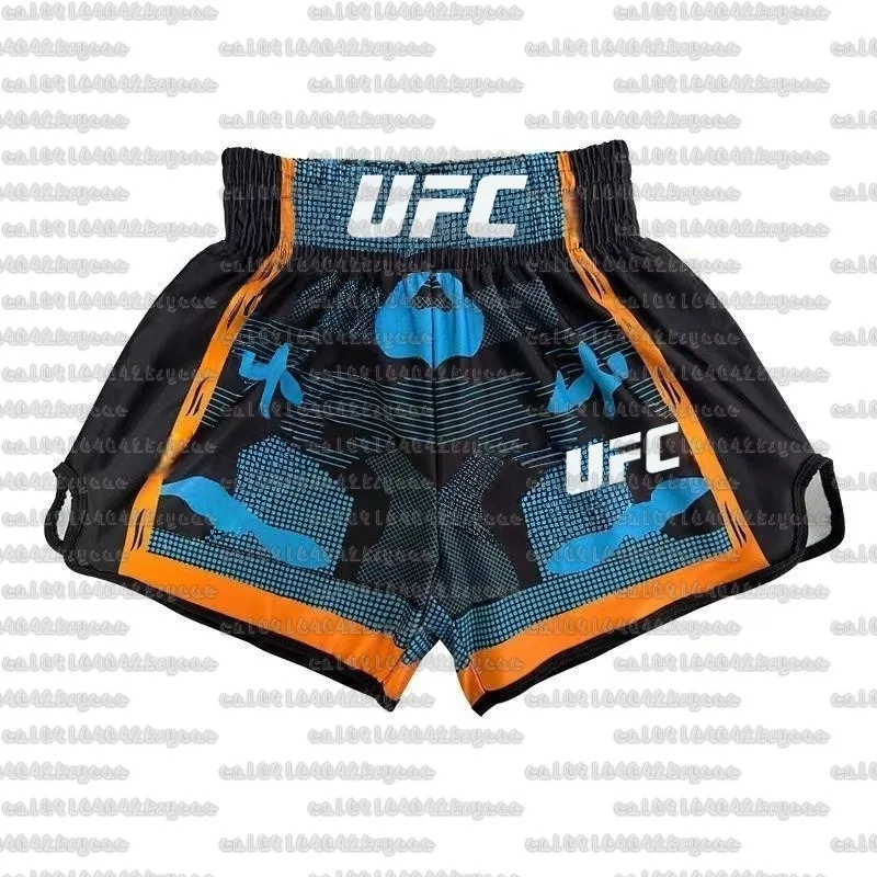 

25/26 Новые популярные тренировочные шорты для бокса UFC для мужчин и женщин, свободные, дышащие, быстросохнущие, удобные спортивные шорты
