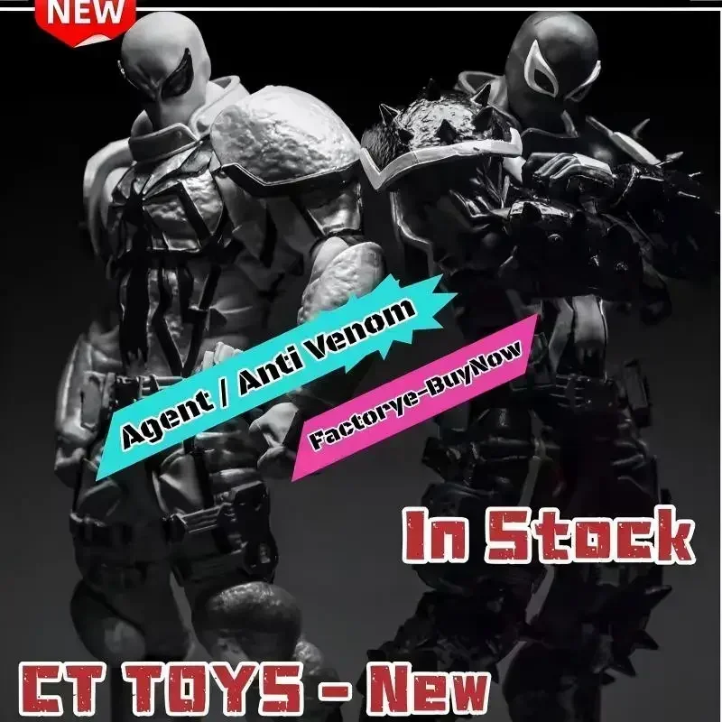 

In Stock New Ct Toys Agent Venom Amazing Yamaguchi Agent Anti Venom Figure Spiderman Anime Action Figure Customized Gifts Toys