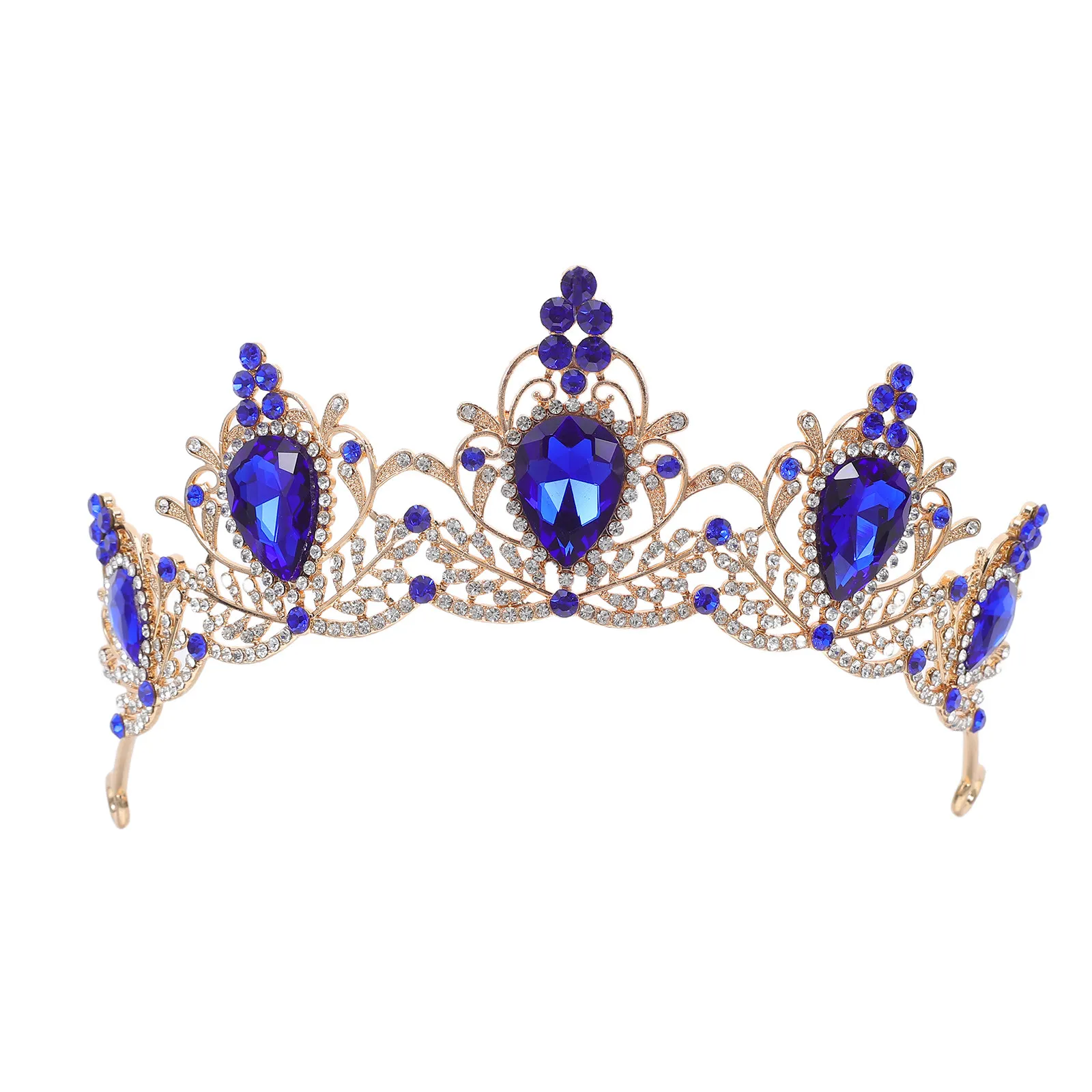 1 Piece Vintage Crown Hair Accessory for Women Wedding Bridal Party Prom Evening Dress Decor Romantic Elegant Headpiece Jewelry view 3