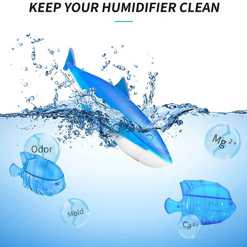 6 Pack Universal Humidifiers Cleaner Fish,Keep Humidifier's Water Clean,For Protec Kaz PC1F,Cool Mist Fish Odor Remover