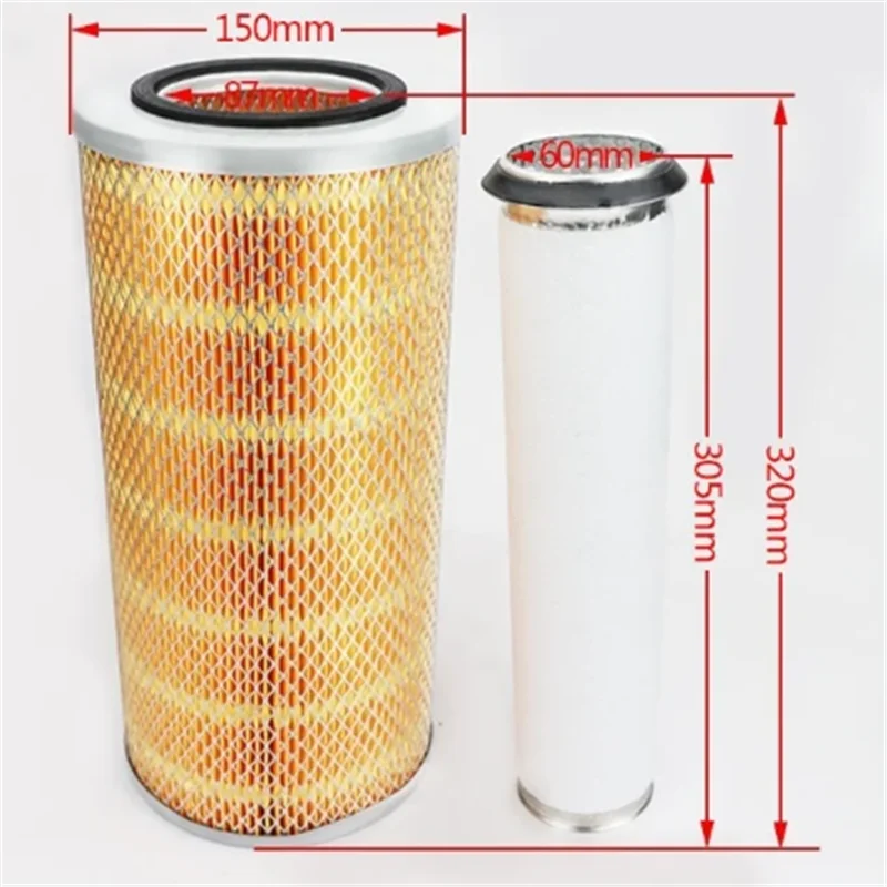 Forklift Air Grid Air Filter 1532 Double Core Single Core Wood Pulp Cotton Pulp K1532