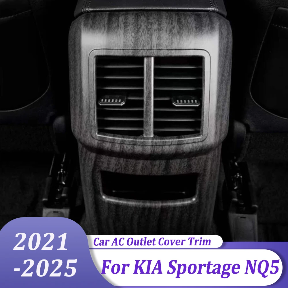 

Carbon Fiber Rear Seat Air Conditional Vent AC Outlet Cover Trim Car Accessories For KIA Sportage NQ5 2021 2022 2023 2024 2025