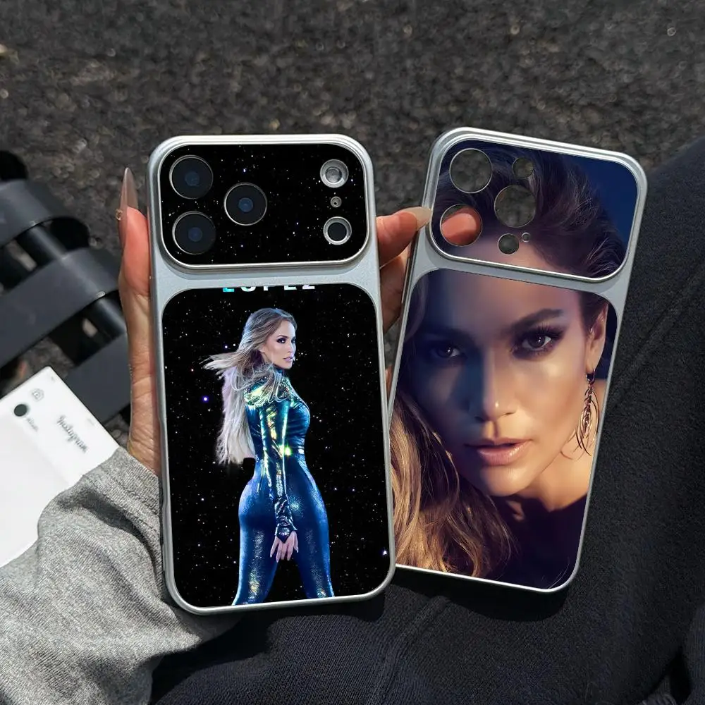 Чехол для телефона Jennifer Lopez из текстурированной кожи ягненка для iPhone 17 16 15 14 13 12 11 Pro Max Plus