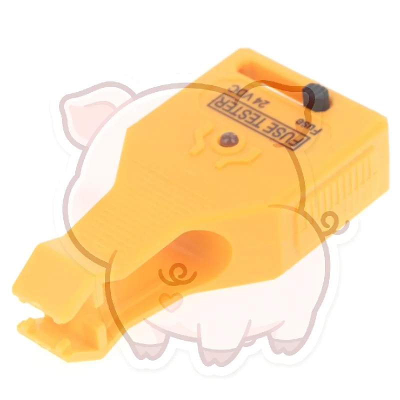 24V DC Auto Fuse Tester 1Pcs with LED Indicator Non Slip Grip Portable Device for Professional Auto Mechanics