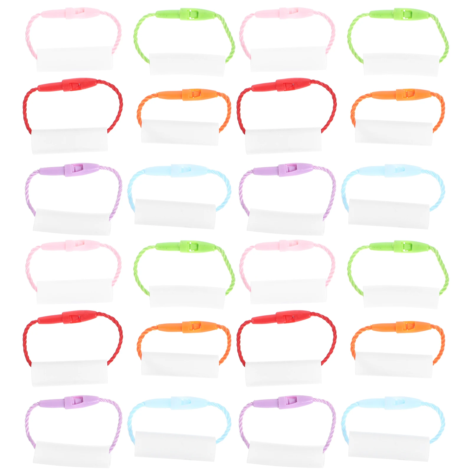 

30pcs Name Tags Detailed Craftsmanship Not Fade Break Reusable Daycare Labels Water Bottle Name Bands Clothing Labels Party