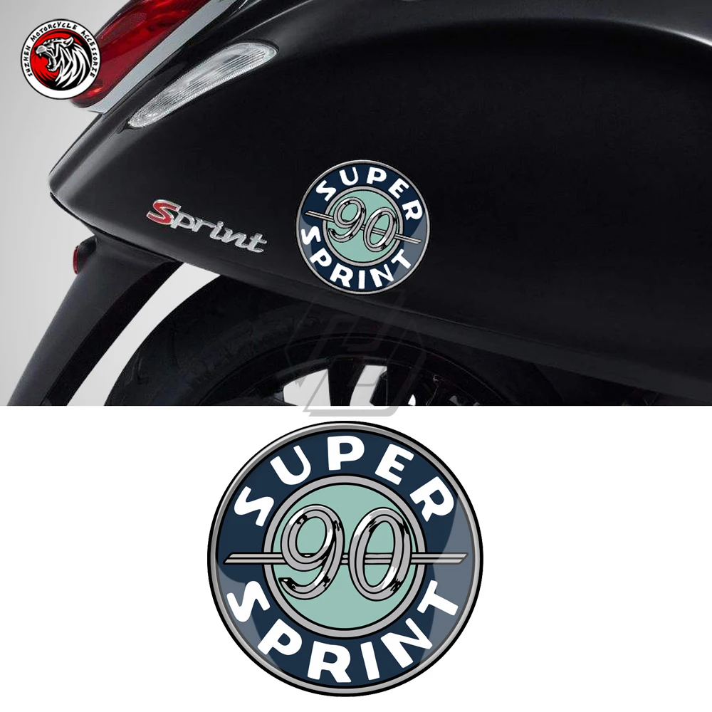 3D Resin Scooter Sticker Fit for Vespa Super Sprint 50/150 90 Decals