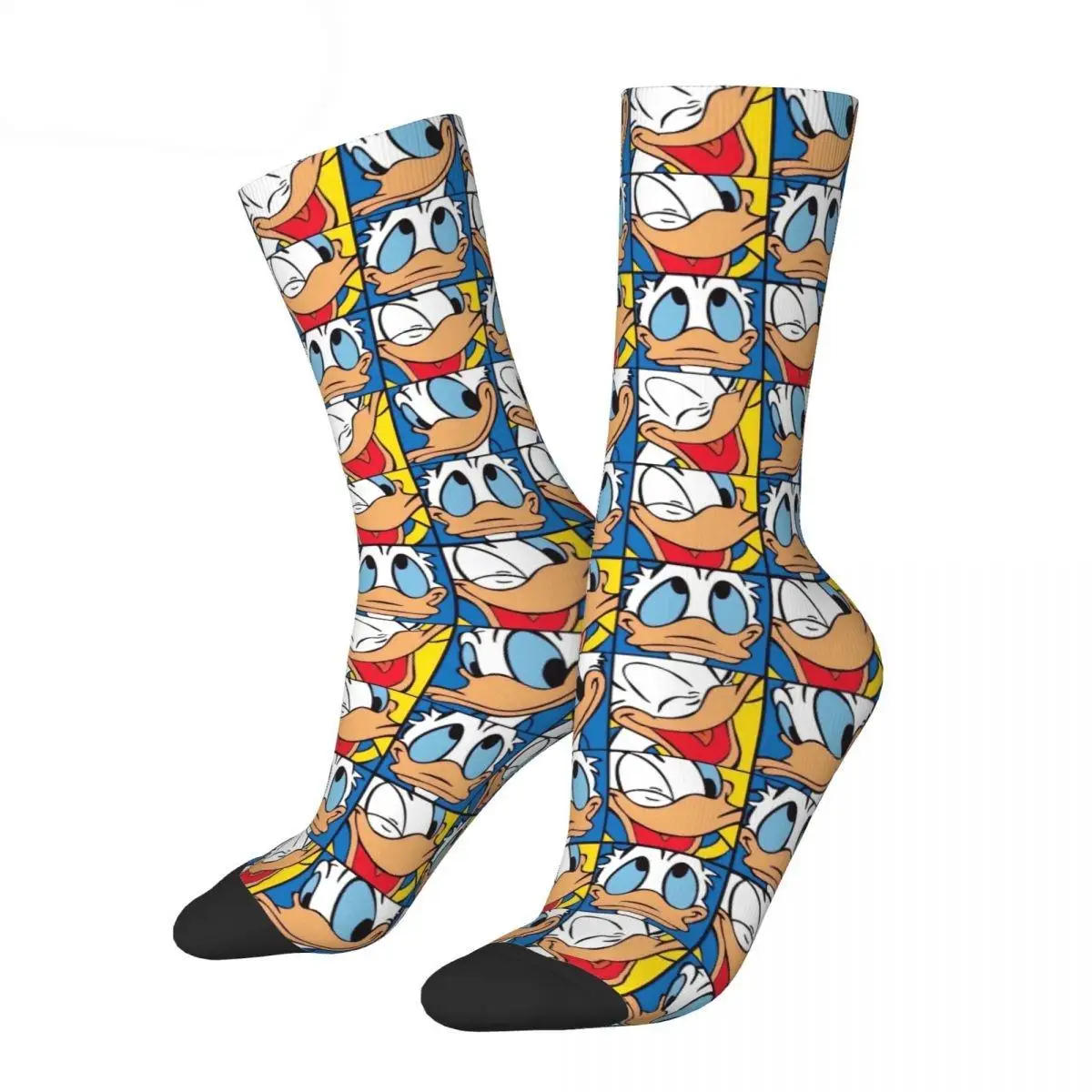 Winter Warm Casual Unisex New Cartoon Anime Figures Donald Duck Socks Breathable Soccer Socks