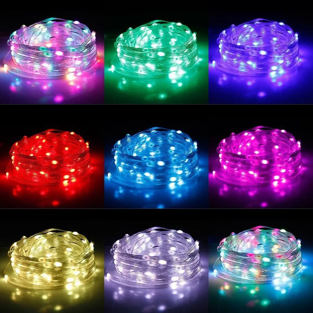 Dreamcolor تغيير LED بلوتوث أضواء الجنية التطبيق التحكم عن بعد 36 فولت RGBIC USB LED قطاع قابل للتعديل الموقت التحكم