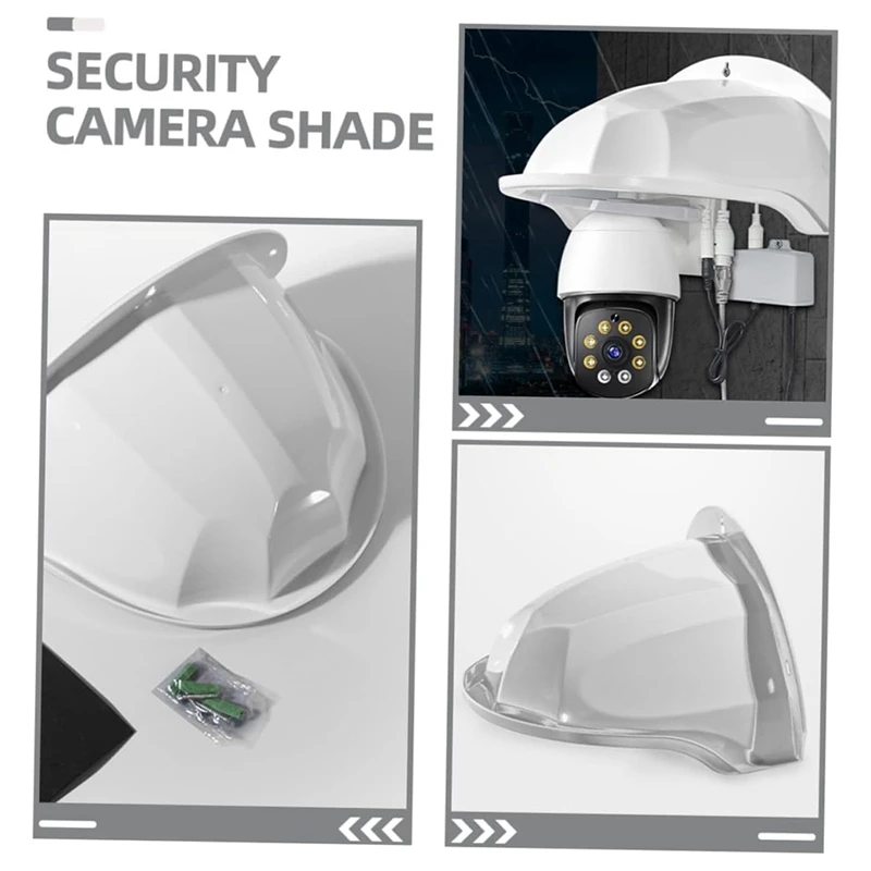 Surveillance Rain Cover Camera Protection Security Camera Rain Cover Camera Rain Cover Camera Sun Hood Security 2Piece