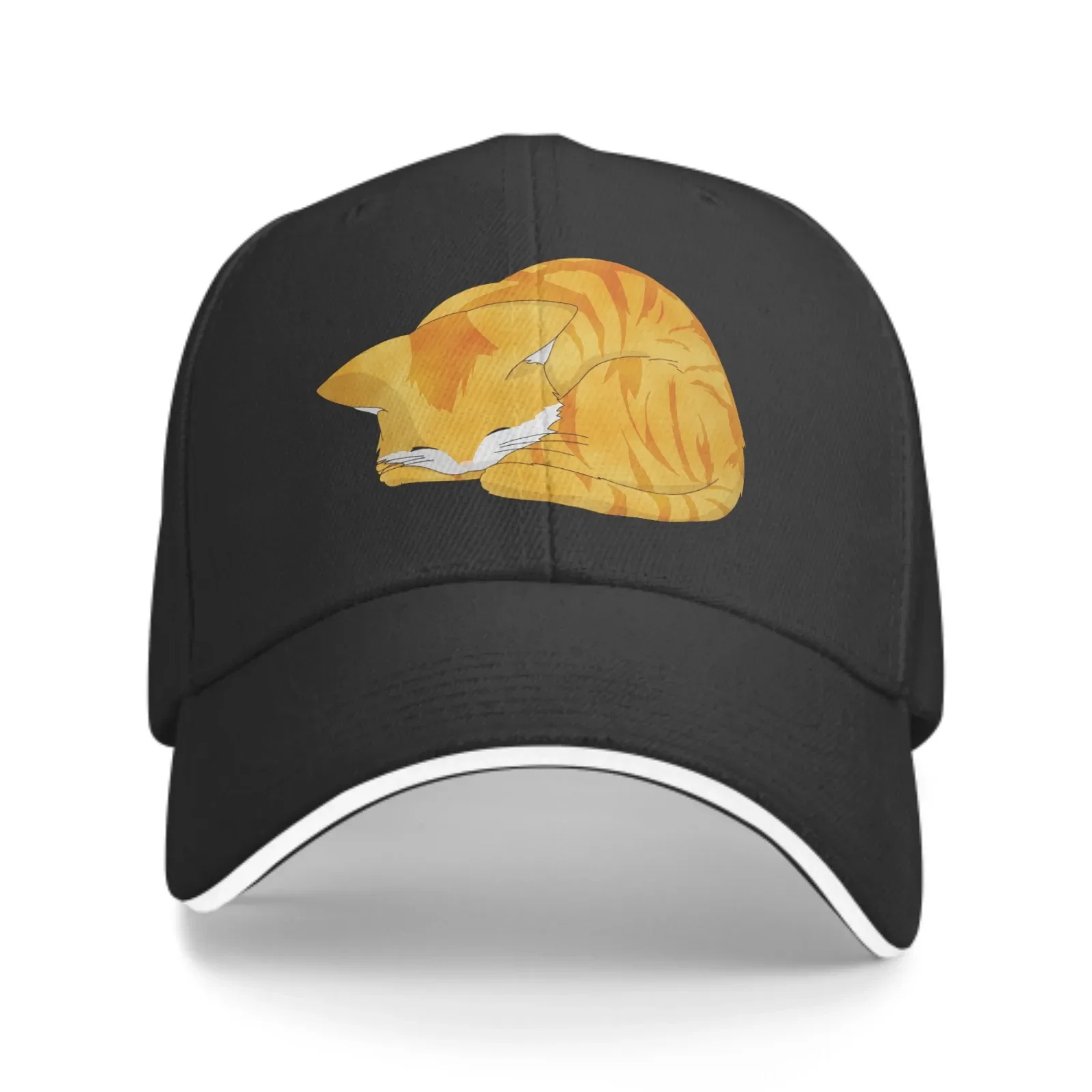 Sleeping Whiskers Cat Baseball Cap Trucker Sandwich Duck Tongue Hat Adjustable Unisex Fashion Sports Outdoor Travel Daily