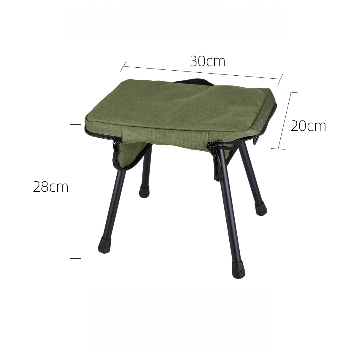 Imagem -06 - Outdoor Tactical Folding Stool Pony Stool Portátil Pesca Alumínio Placa Fezes com Bolsa de Armazenamento Novo