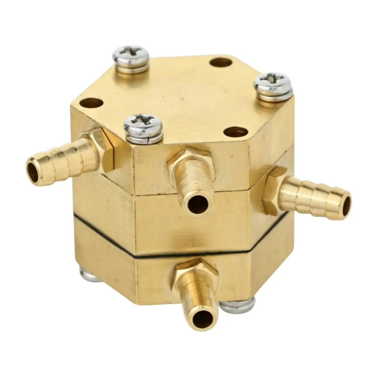 Dental Hexagonal Air‑Controlled Water Valve Dental Chair Unit Spare Parts Brass Water Pressure Valve Oral Therapy Equipment Acce
