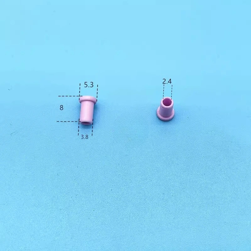 100PCS Wear-resistant Ceramic Eye, Feed Port Protector Ceramic Via Hole Outer Diameter 4 Height 8 Inner Hole 2.3mm