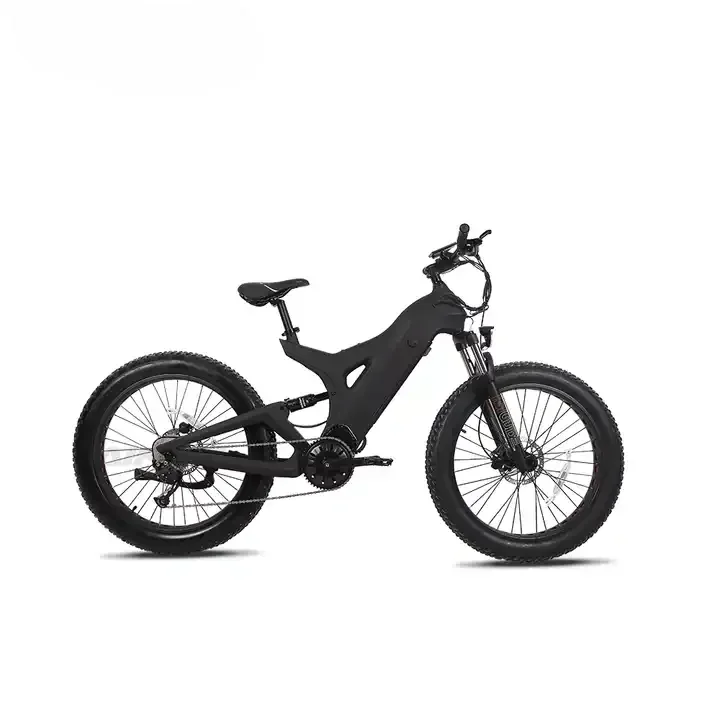 Carbon Fiber Mid Engine e bike 45Kmh Electric Bicycle Bike 48V 1000W Motor with 7 speed Shimano e-bike