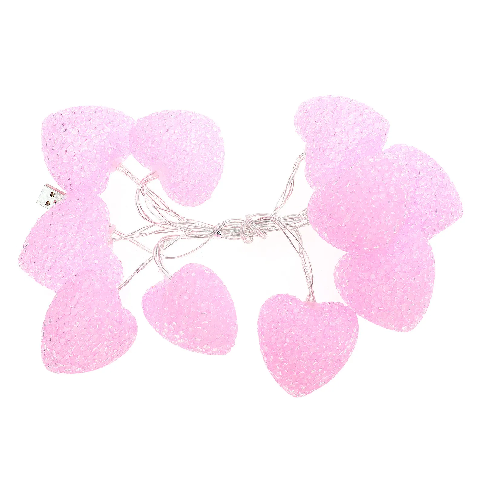 

1 шт. Гирлянда-сердечки, креативная декоративная лампа-гирлянда, романтическое освещение для праздников и вечеринок, создающее теплую атмосферу