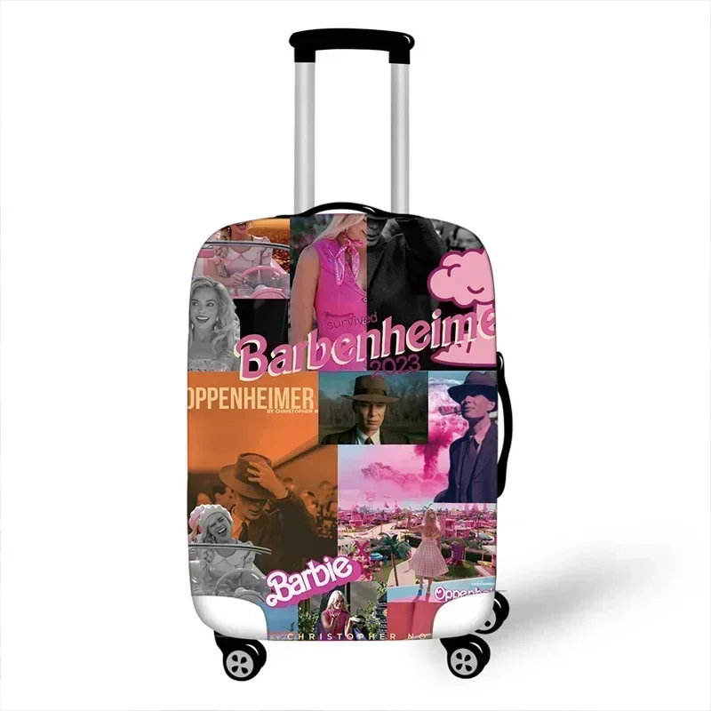 MINISO Disney Barbie Printed Trolley Suitcase Travel Dustproof Elastic Cover 20/24/28 Inch Suitcase Protective Cover Best Gift