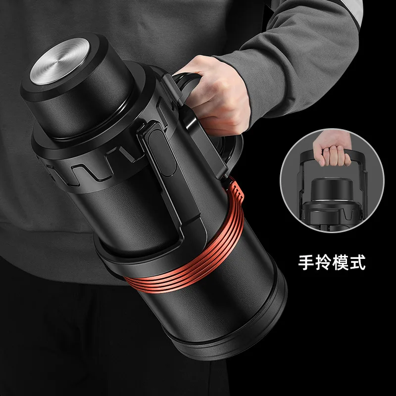 

5000ml large capacity internal and external 304 stainless steel vacuum insulated cup, all steel outdoor travel car kettle