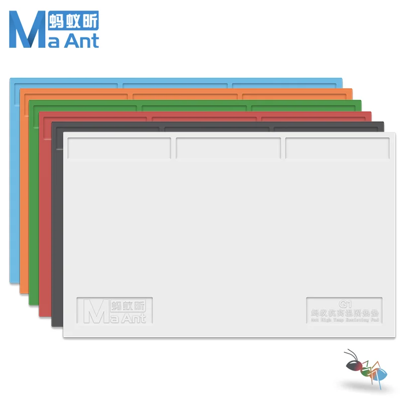 MaAnt G1 High Temperature Insulation Silicone Pad 500*300mm Anti-Static Multifunction Random Color Mat for Component Storage