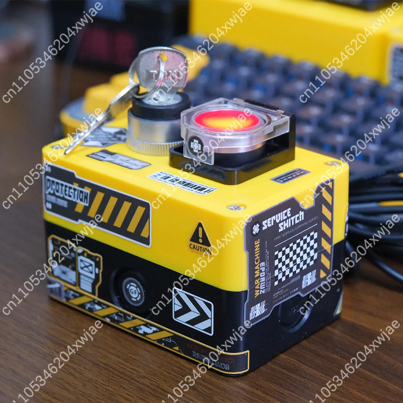 مفتاح طاقة خارجي للكمبيوتر الشخصي مزود بزر مزدوج مع مصباح LED، وتحكم في إعادة ضبط بدء تشغيل علبة الكمبيوتر لسطح المكتب للألعاب #3