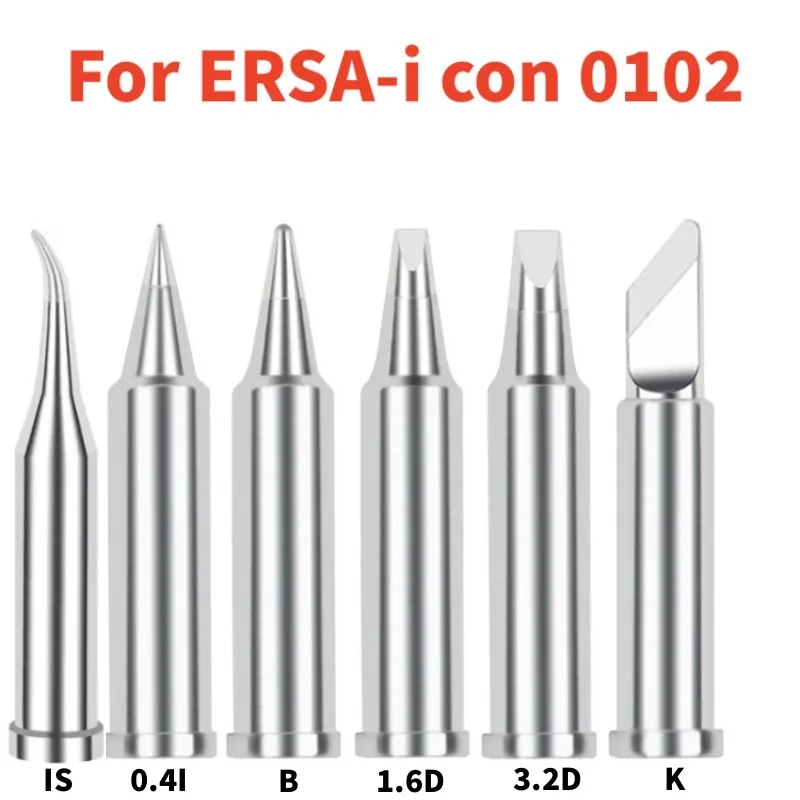 For ERSA i-con 0102-K/IS/B/BL/1.2D/2C/2.3CO Soldering Iron Tip ERSA 1/2 Electric Soldering Iron Head Soldering Station Tool