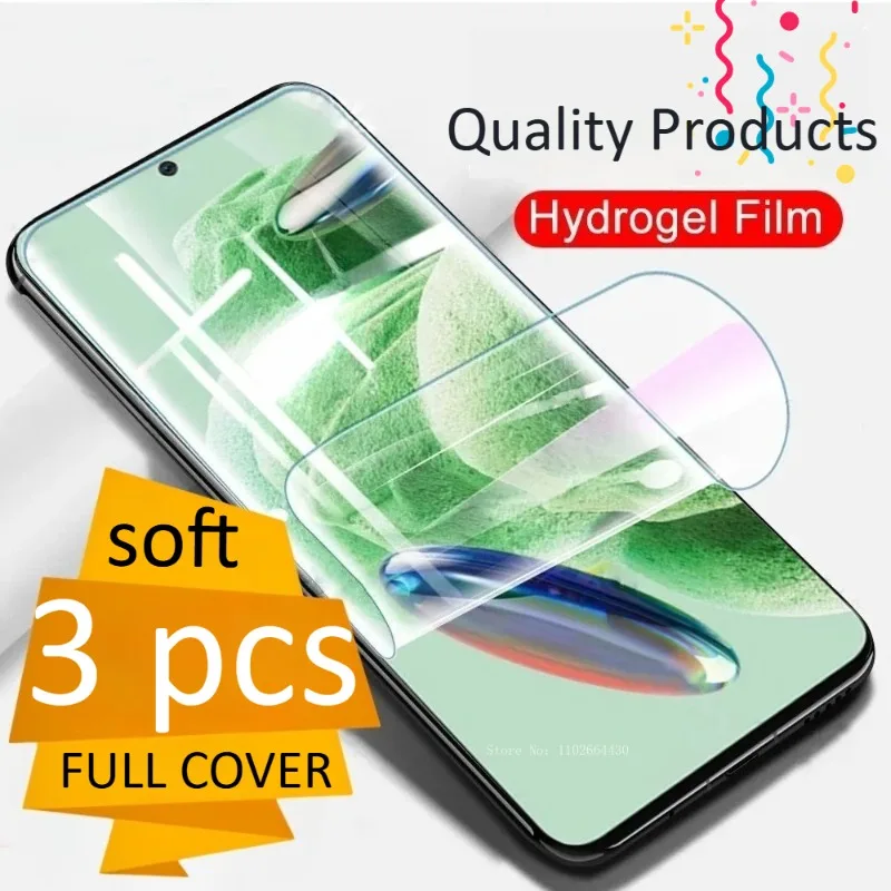 3Pcs Hydrogel Film für Xiaomi POCO M7 Pro 5G Screen Protector für Xiaomi Poco M7 4G HD Film für Xiaomi Poco M7 Plus Anti-Scratch
