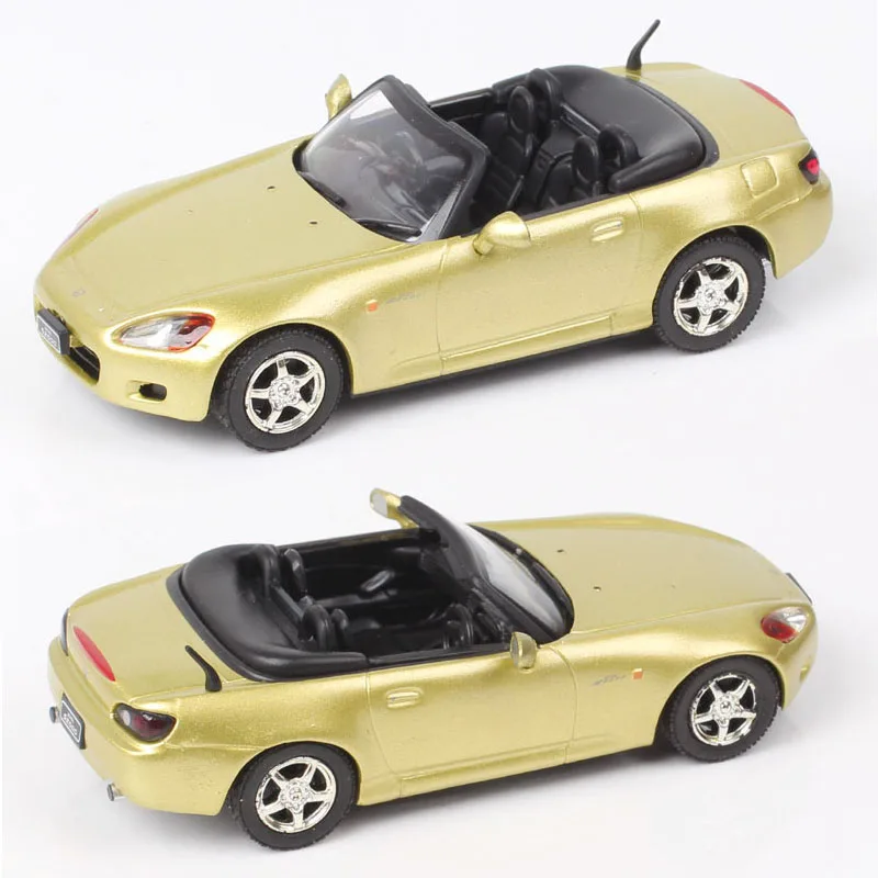 No Box ! 1/43 Scale Maxi Car Honda S2000 Convertible Diecasts & Toy Vehicles Model Sports Cars Toy Souvenir Gold Childrens