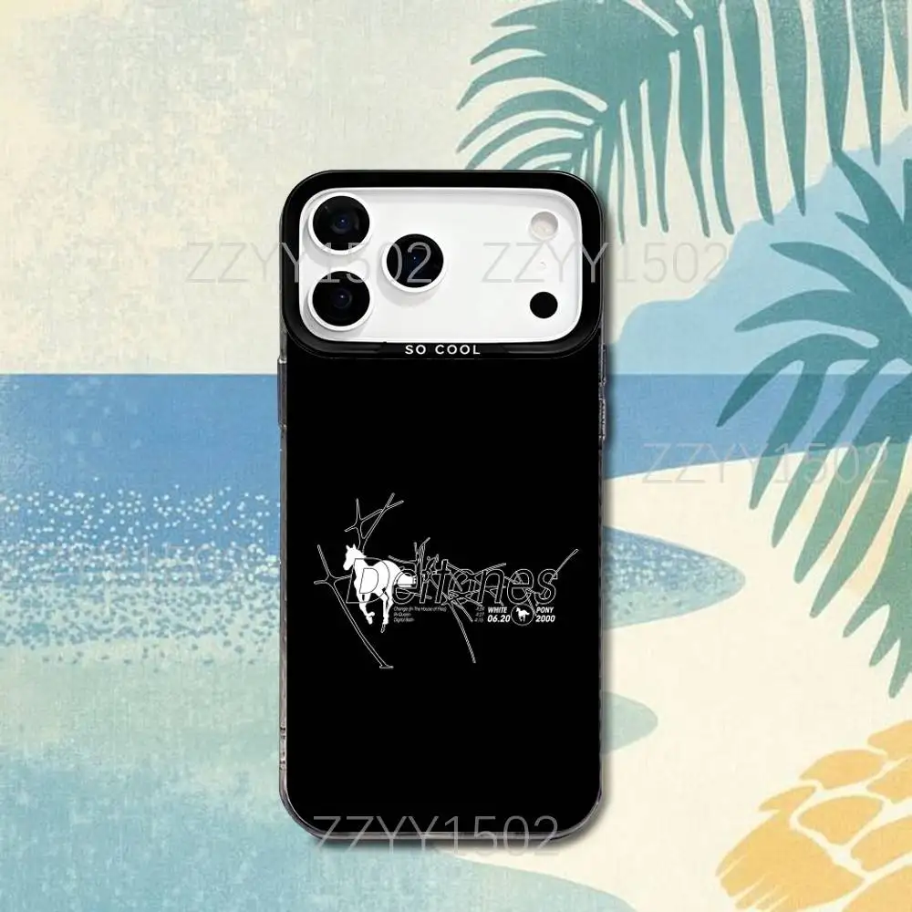 D-Deftones Private Music Phone Case For iPhone 17,16,15,14,13,12,X,8,Pro,Max,Plus,SE4,Air,Mini HD Black IMD Matte
