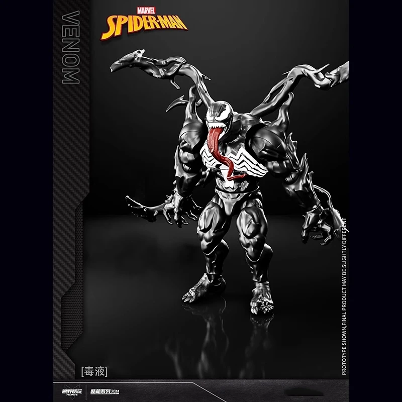 Marvel Spider-Man Venom 7cm Model do Składania Figurka Akcji Peter Parker GK Figurka Artystyczna z Ruchomymi Elementami Figurka Anime Zabawka Ozdoba na Biurko Prezent