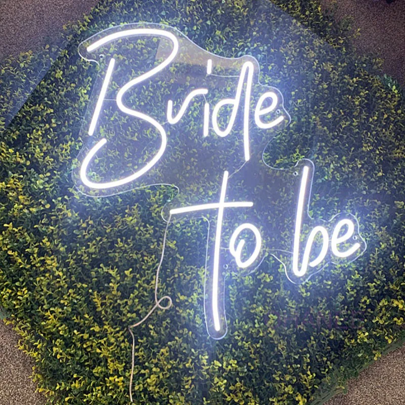 

Custom Flex Wedding Neon Sign Bride to be Handcrafted Love Neon For Shop Logo Club Nightclub Game Room Wall Decoration