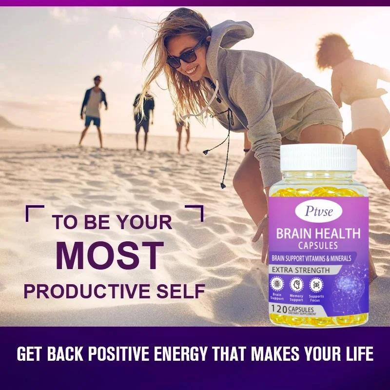 Brain Health Capsules Brain Supplement For Memory And Focus Concentration, Energy, Cognitive & Mental Clarity Support