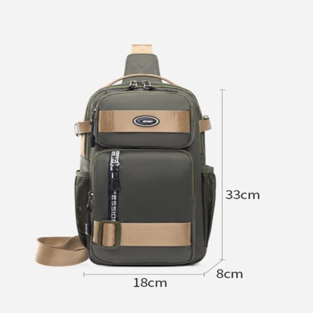 Fashion Multifunction Men\'s Shoulder Bag Outdoor Sling Crossbody Bags For Male Travel Trend High Capacity Sport Chest Bag