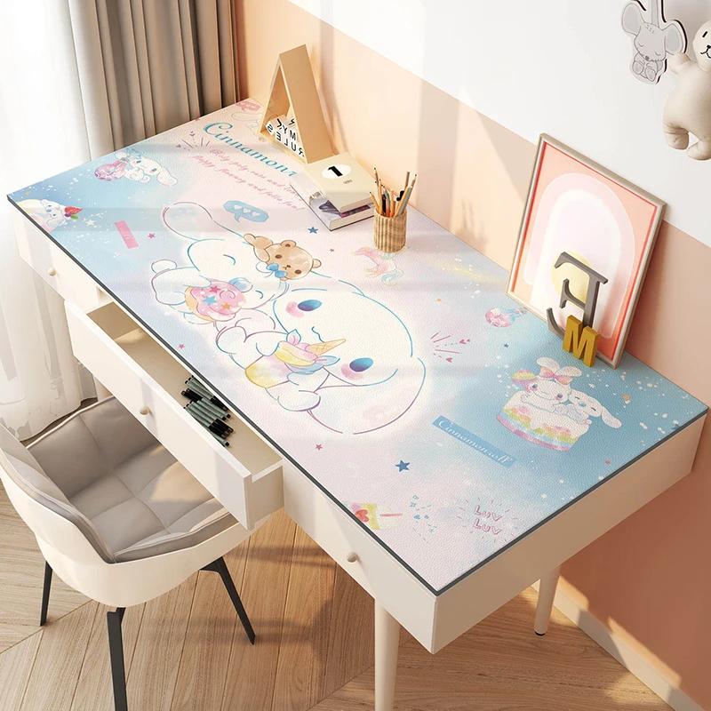 

Sanrio Kawaii My Melody Children's Desk Mat Kuromi Cinnamoroll Anime Cartoon Cute Student Study Tablecloth Protective Table Mats